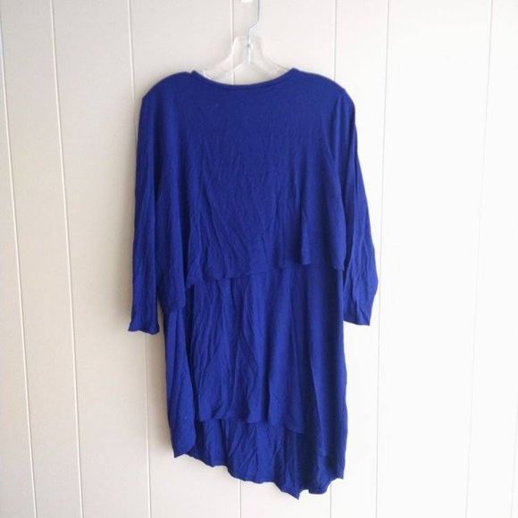 A:glow Women's Blue Nursing 3/4 Sleeve Tunic Shirt Size Large Maternity - Picture 6 of 6